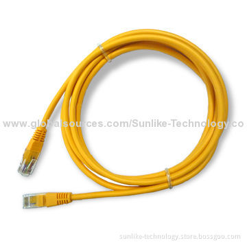 LAN Cable for Computers and Network, Available with T568A/T568B/UTP or FTP Plugs and Various Colors